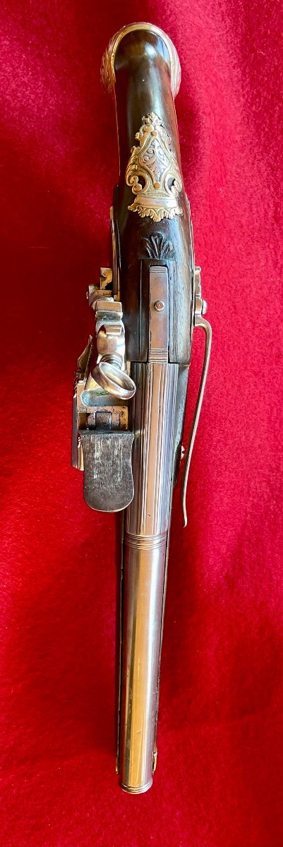 Michele Battista, Pair Of Italian Flintlock Pistols, Royal Naples Manufacture-photo-3