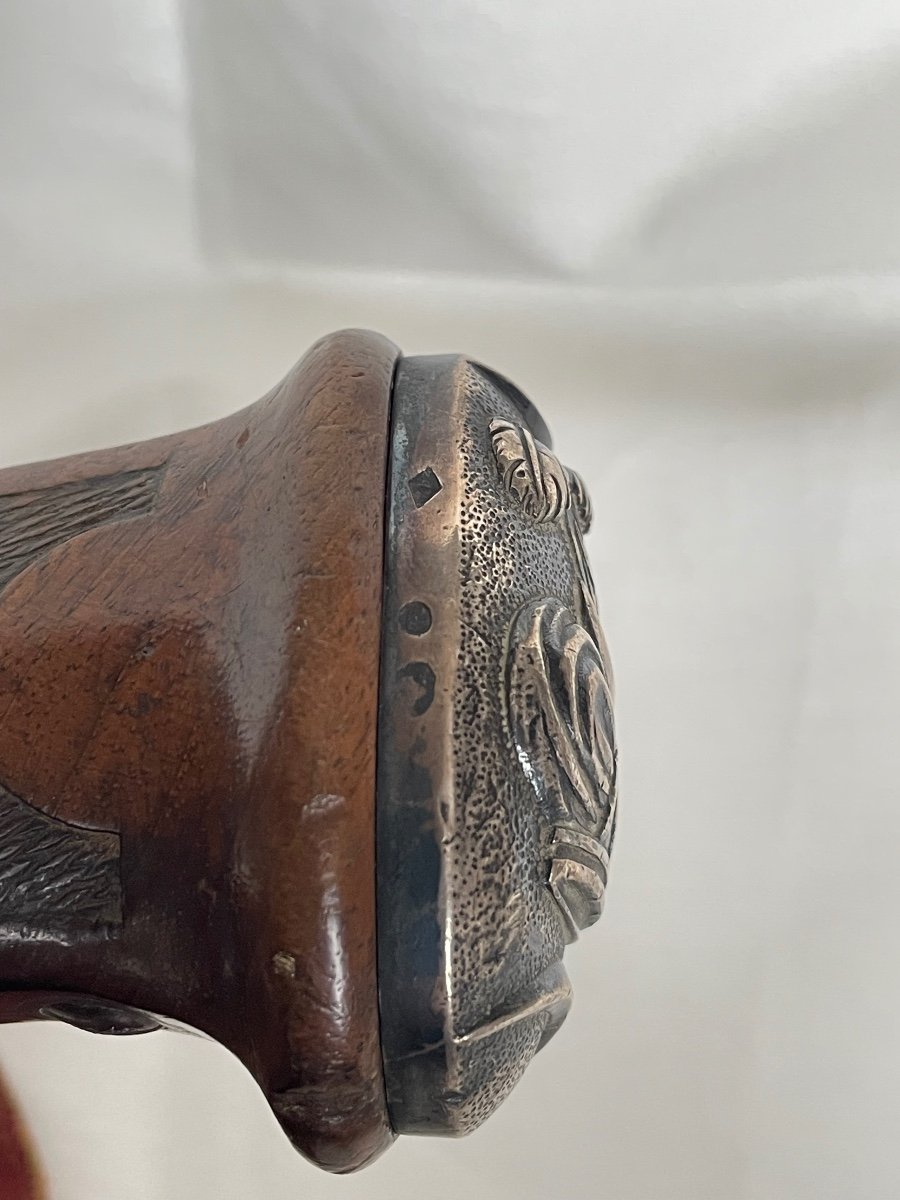 Paire De Pistolets D´officier Type "officier Général" De Mamelouk Dans Son Kobourg-photo-1