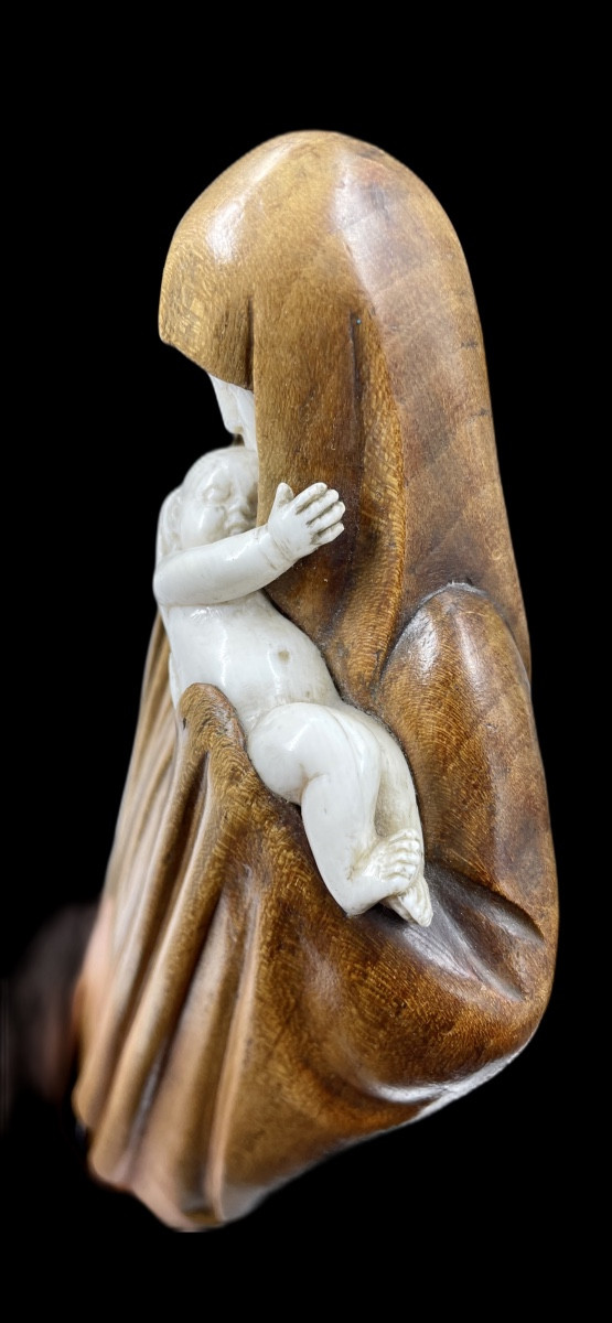 Vierge à l'Enfant Chryséléphantine
