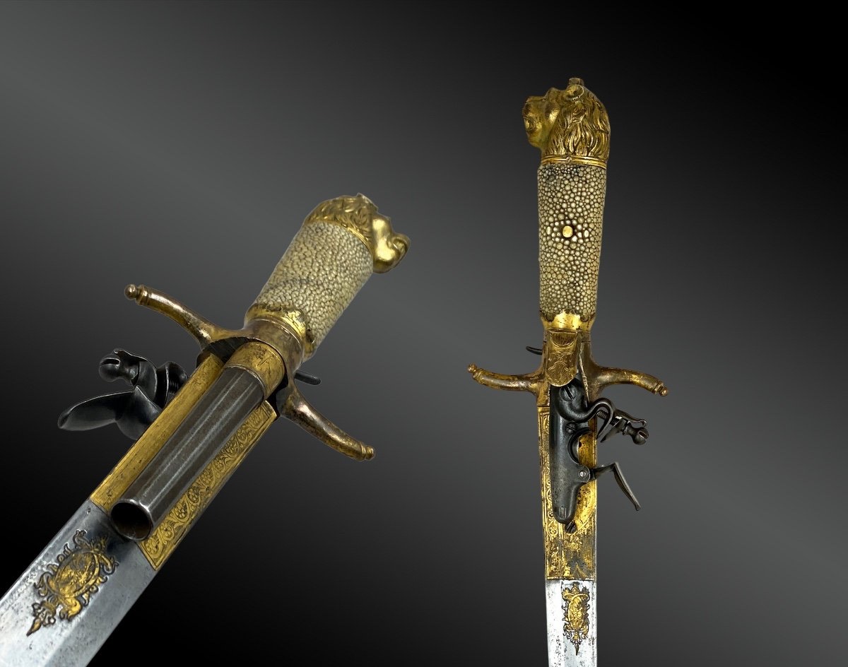 System Dagger With Flintlock Pistol. Germany, 18th Century