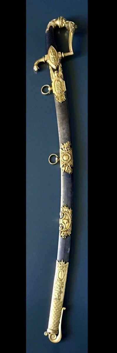 Saber Offered By Napoleon Bonaparte To Antoine Louis Popon Maucune-photo-3
