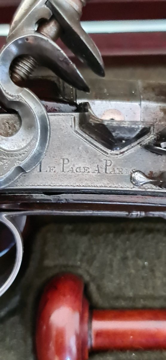 Boîte de pistolets de Lepage, époque directoire-photo-2