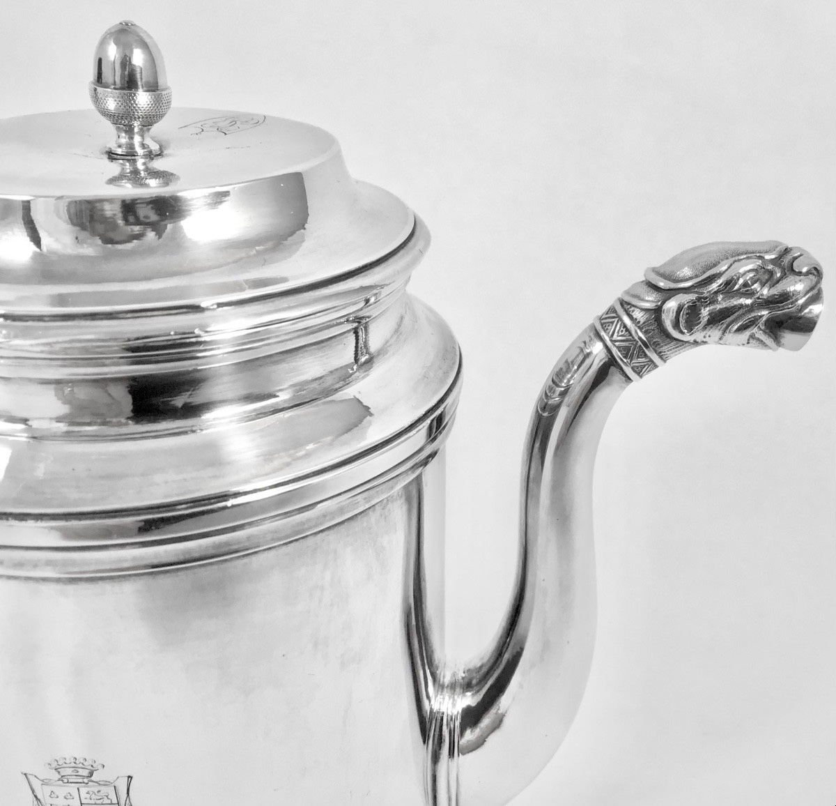 First Empire Teapot In Solid Silver – Jean-baptiste-claude Odiot (1763-1850)-photo-3
