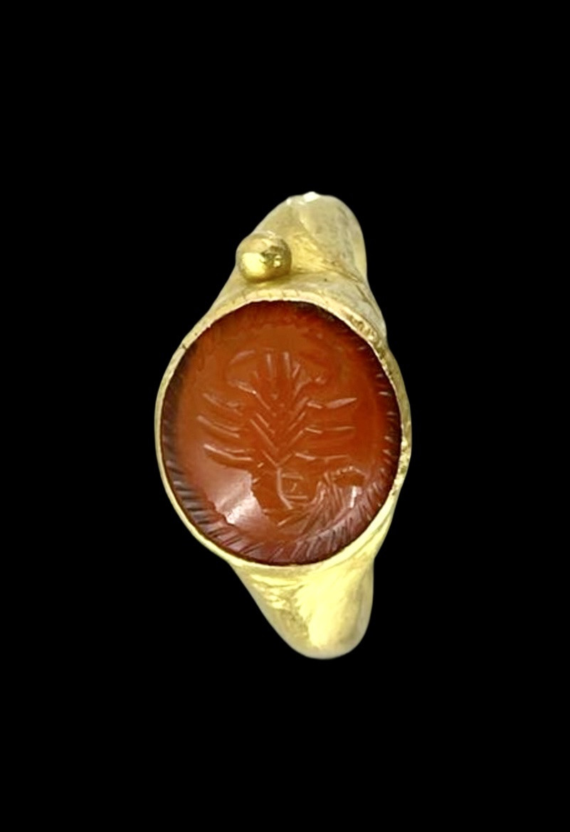 Bague, époque de la dernière dynastie impériale perse- Sassanides, Iran - IV-VIème siècle AV JC-photo-3