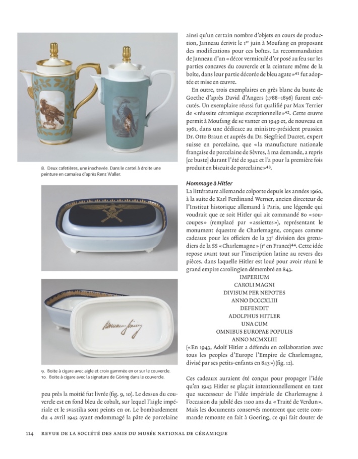 Boîte à cigares en porcelaine de Sèvres pour Hermann Göring-photo-1