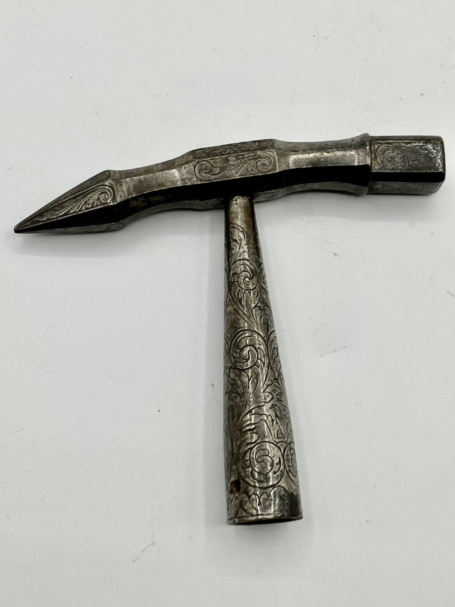 Italian-ottoman Command Hammer Known As "al-baraka"-photo-6