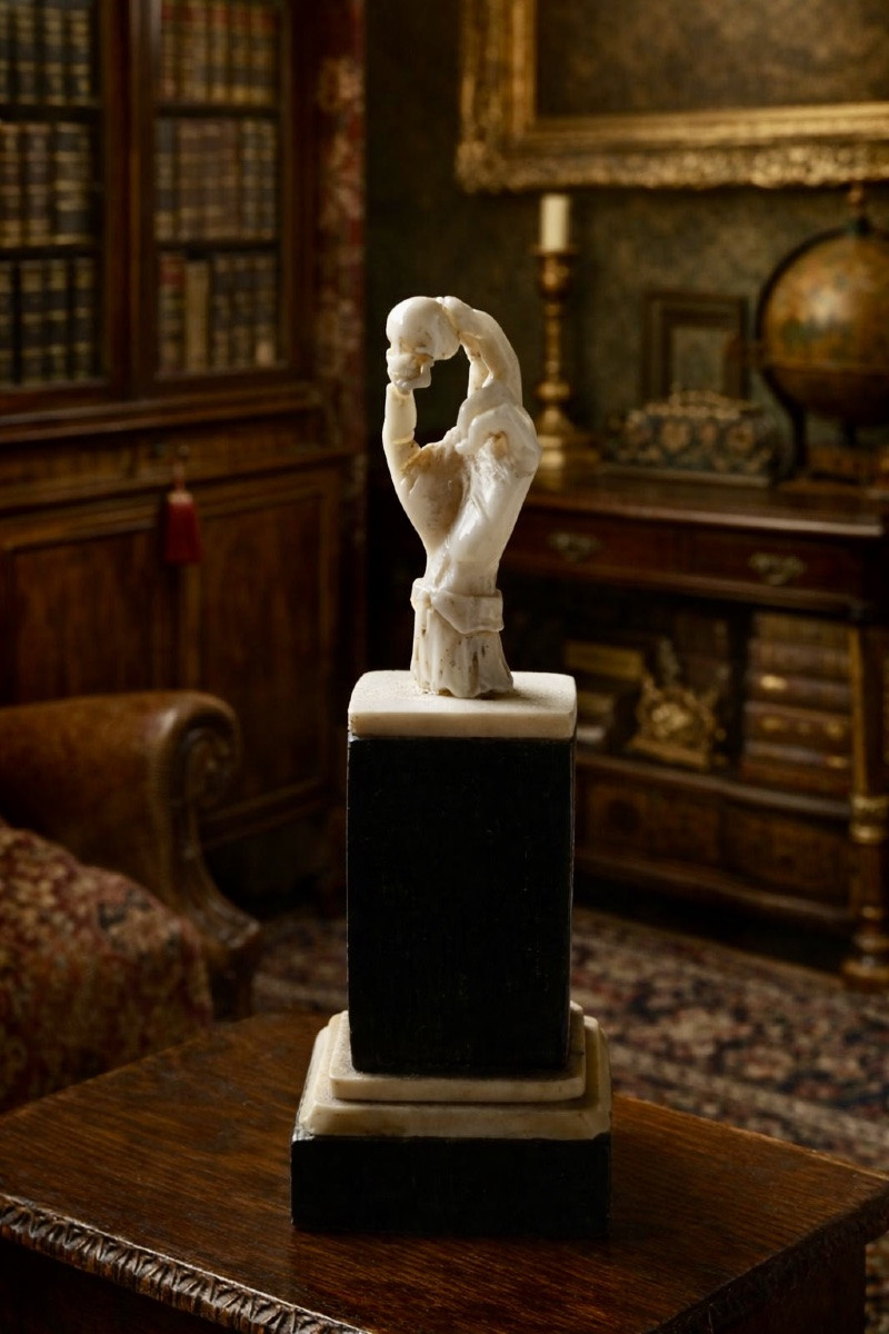 Memento mori en ivoire Europe du Nord, probablement Angleterre, XIXᵉ siècle (1er Empire)-photo-3