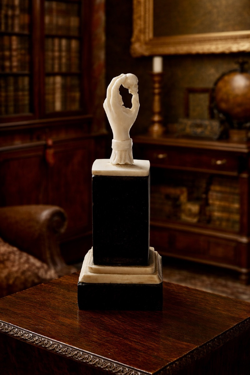 Memento mori en ivoire Europe du Nord, probablement Angleterre, XIXᵉ siècle (1er Empire)-photo-4