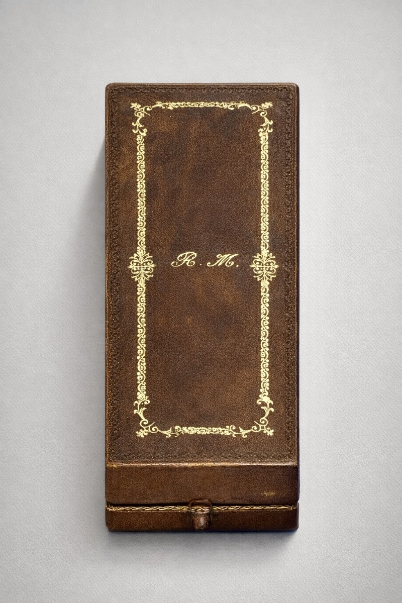 Cachet de correspondance en argent émaillé bleu Maison Fouquet-Lapar, Paris, vers 1898–1912-photo-4