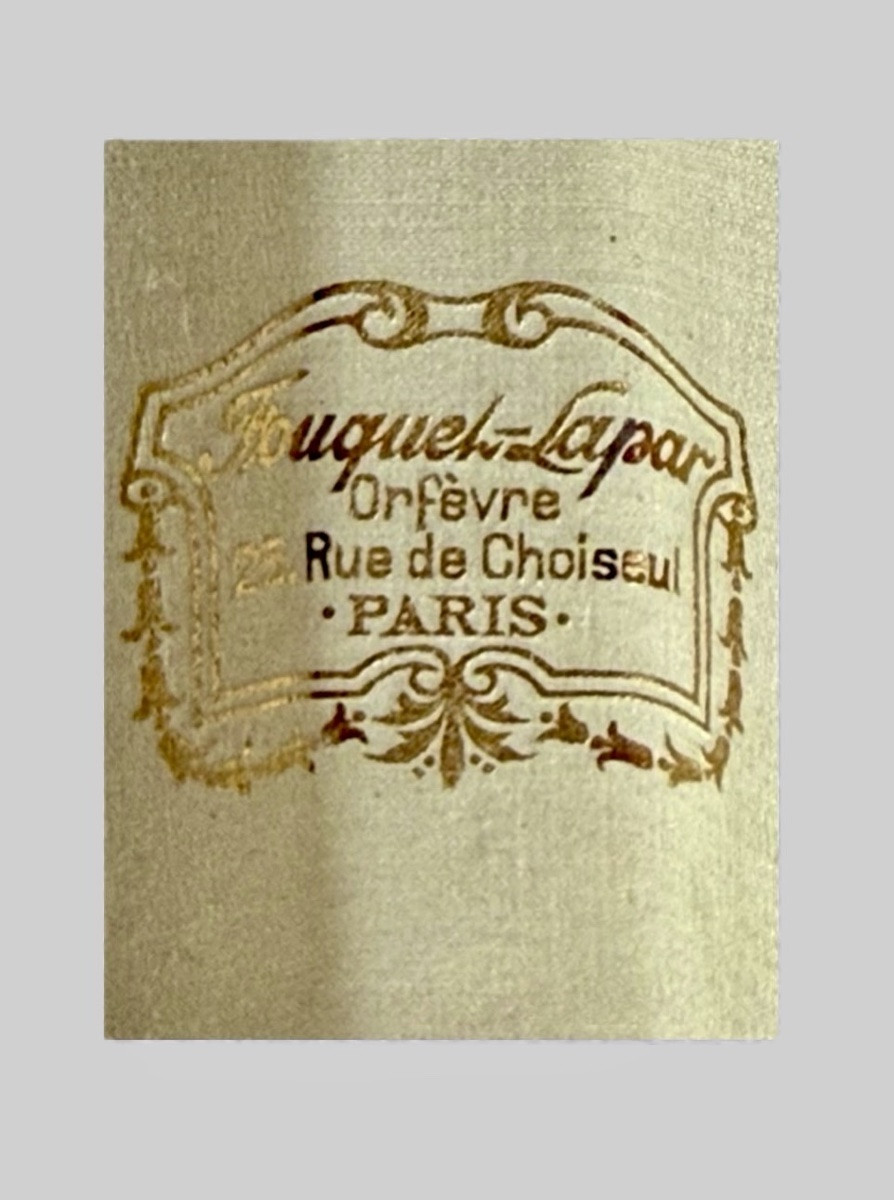 Cachet de correspondance en argent émaillé bleu Maison Fouquet-Lapar, Paris, vers 1898–1912-photo-2