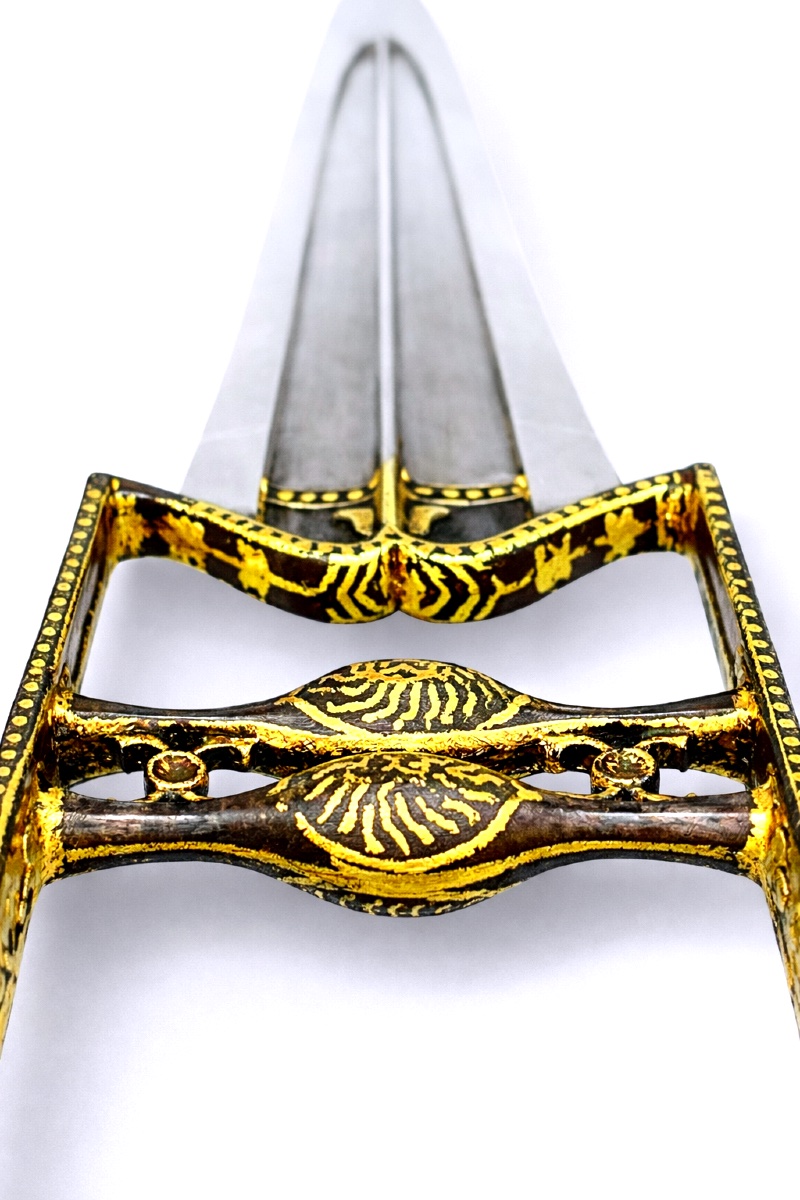 POIGNARD « KATAR » ou DJAMADHAR Empire moghol, Inde du Nord – fin du XVIIIᵉ siècle-photo-1