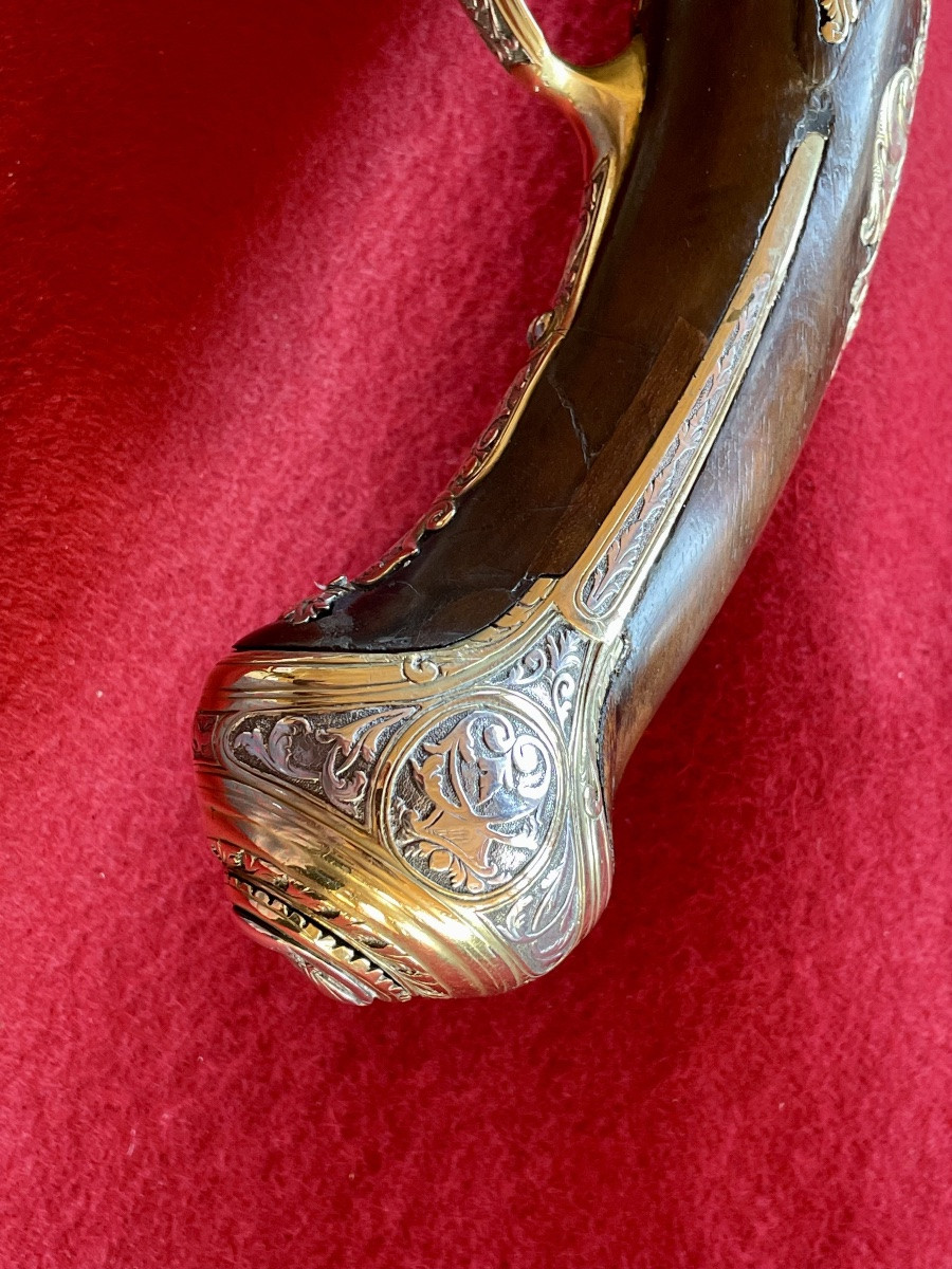 Michele Battista Pair Of Flintlock Pistols With Coat Of Arms, Royal Manufactory Of Naples Second Half-photo-6