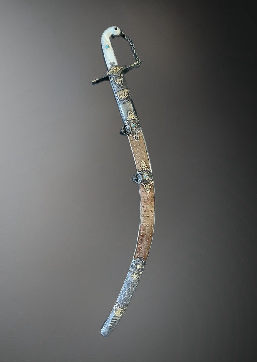 SABRE D’HONNEUR ESPAGNOL EN ARGENT Daté 1820 – « 1° de Enero de 1820 -photo-2