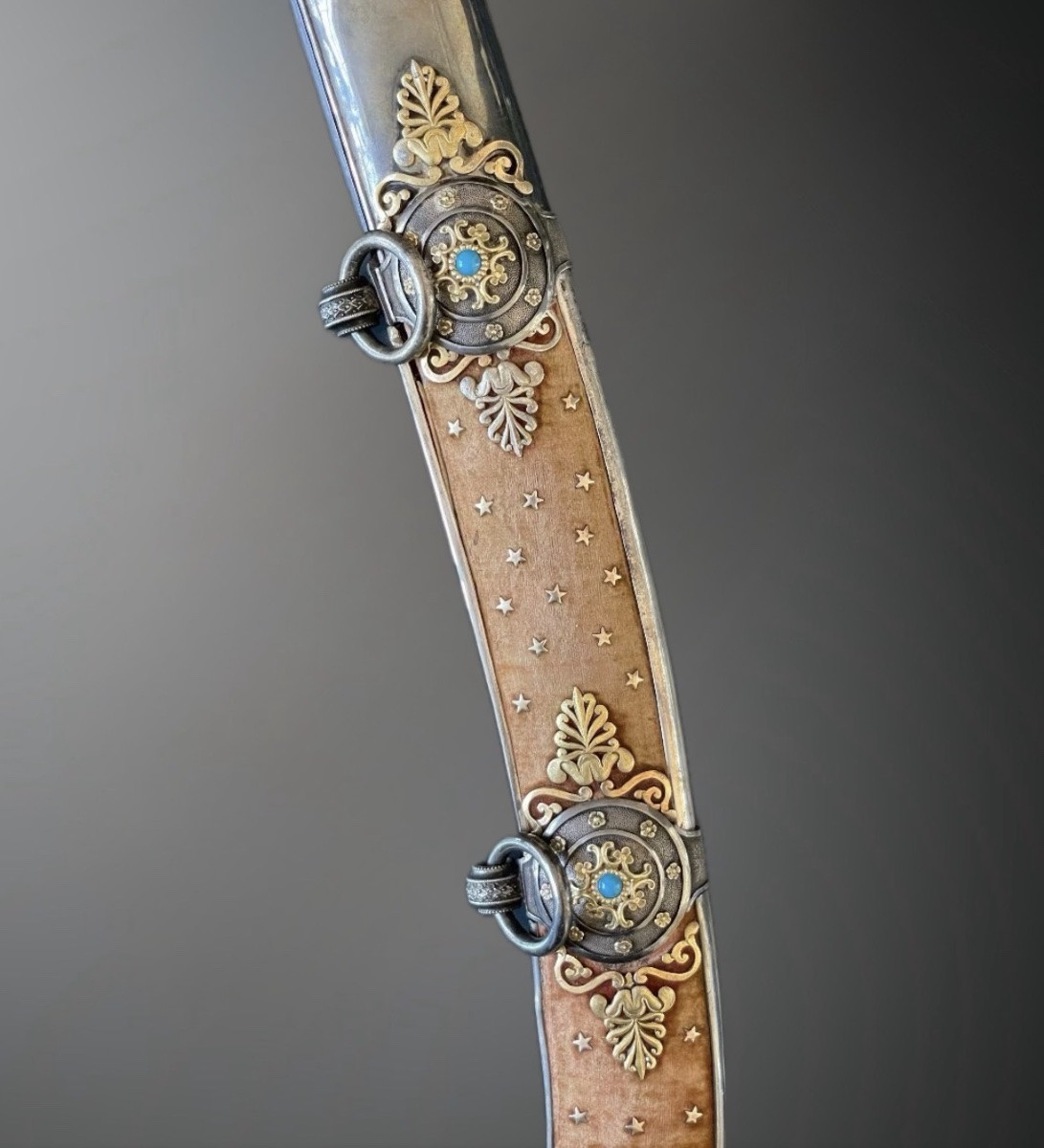 SABRE D’HONNEUR ESPAGNOL EN ARGENT Daté 1820 – « 1° de Enero de 1820 -photo-3