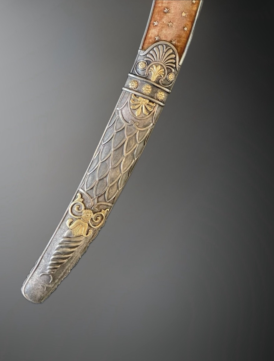 SABRE D’HONNEUR ESPAGNOL EN ARGENT Daté 1820 – « 1° de Enero de 1820 -photo-4