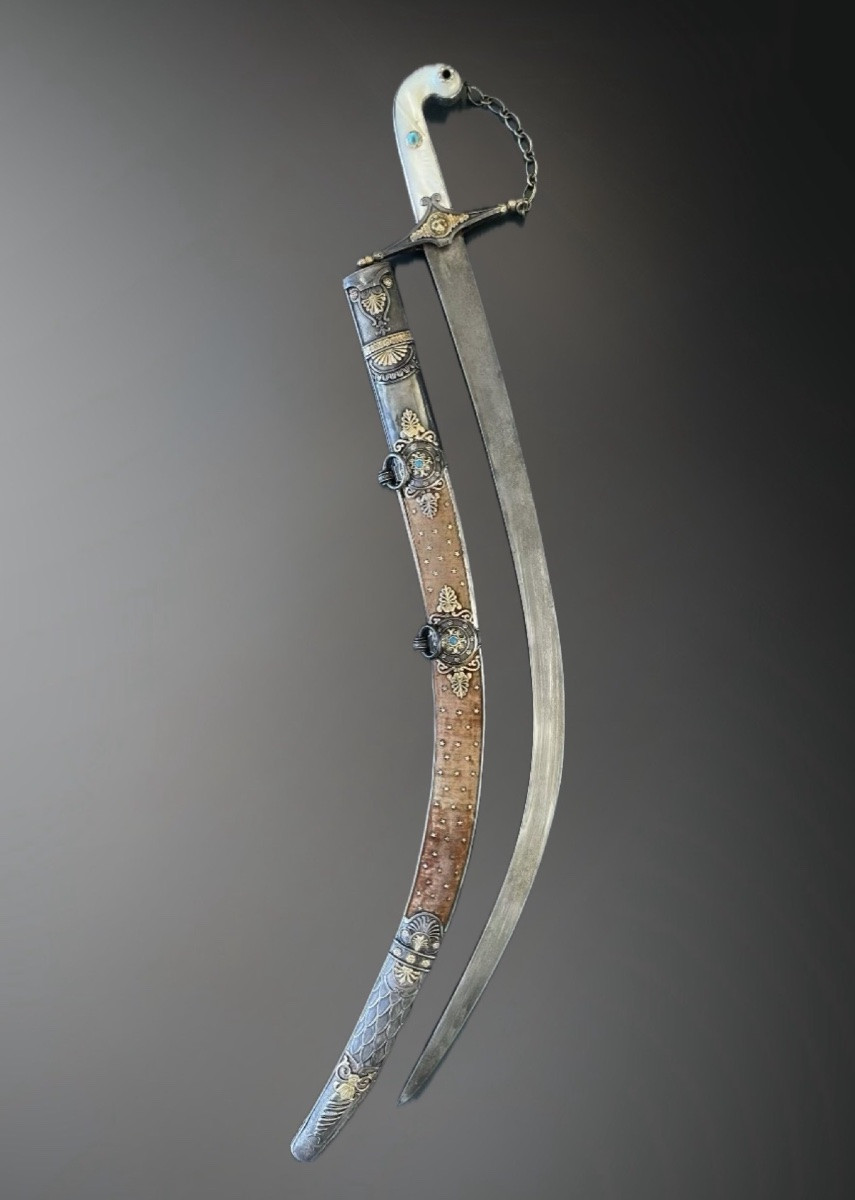 SABRE D’HONNEUR ESPAGNOL EN ARGENT Daté 1820 – « 1° de Enero de 1820 -photo-6