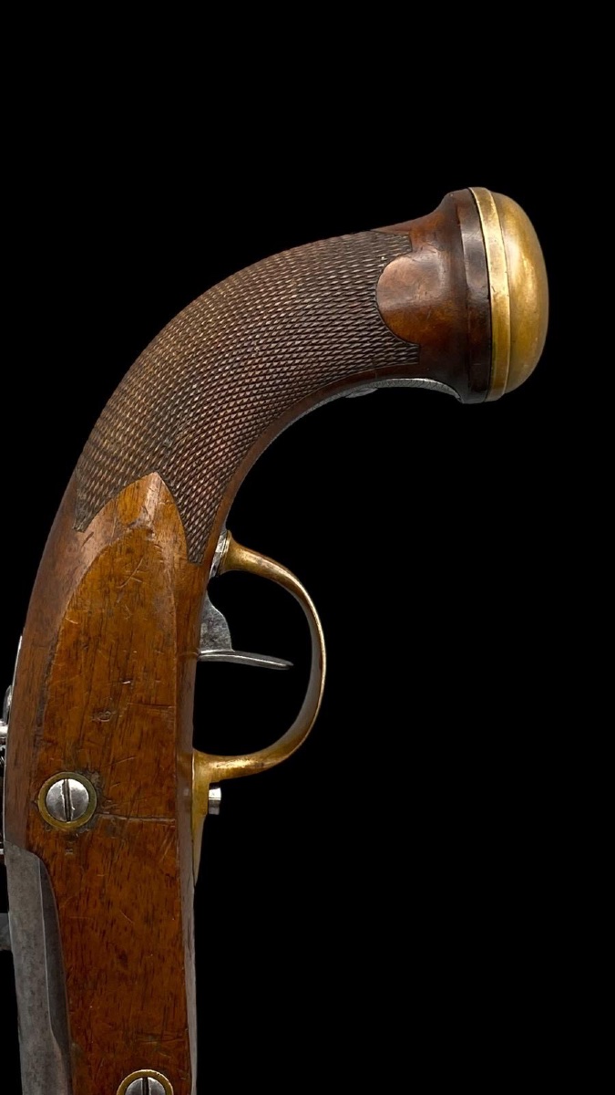 PAIRE DE PISTOLETS D'OFFICIER, MODÈLE 1816, RESTAURATION. -photo-1