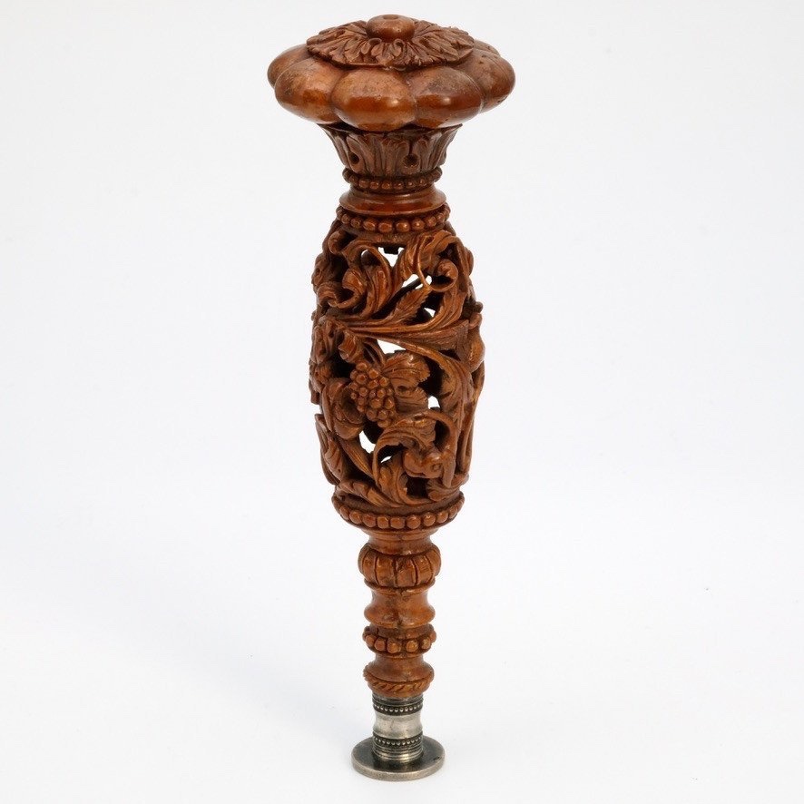 Large Corozo And Silver Cachet Empire - Restoration Period Paris, 1819-1838-photo-3