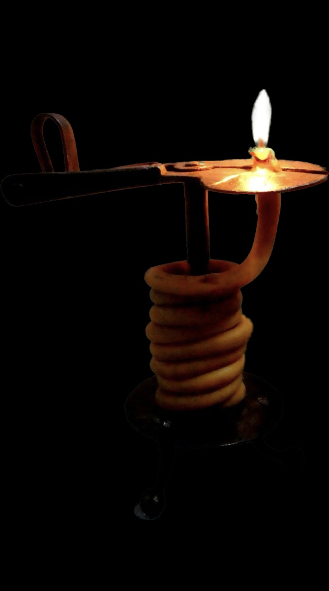 Wrought-iron Mechanism Wax-holder-photo-3