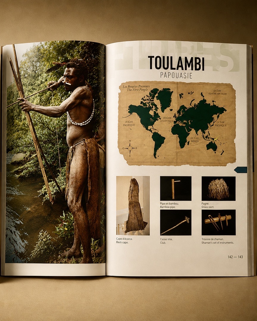 CASSE-TÊTE À TÊTE DE PIERRE – TOULAMBI / GROUPES ANGA-photo-2