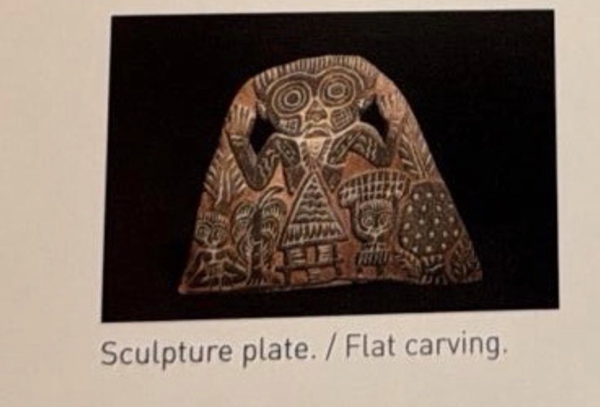 Carved Board With Spirit Figures-photo-4