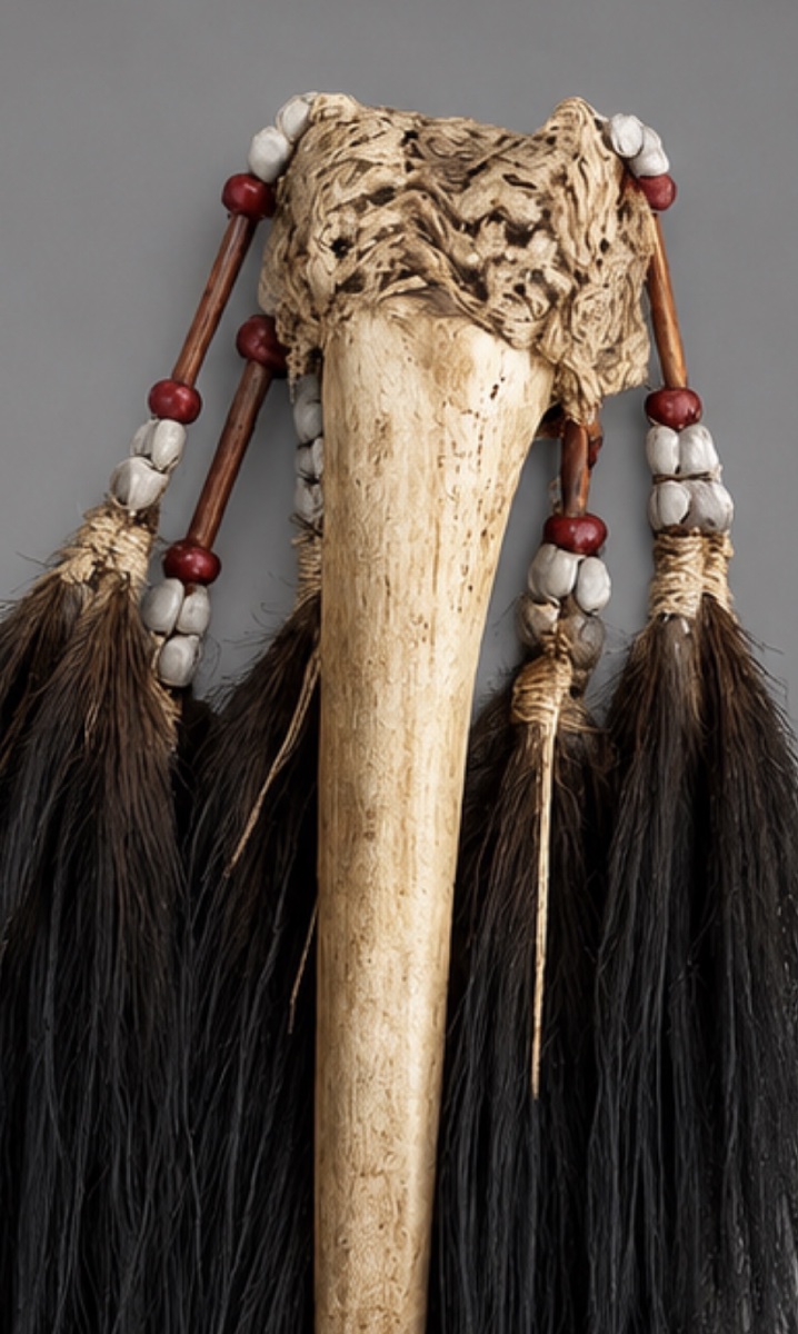 Dagger Made Of Cassowary Or Human Bone-photo-2