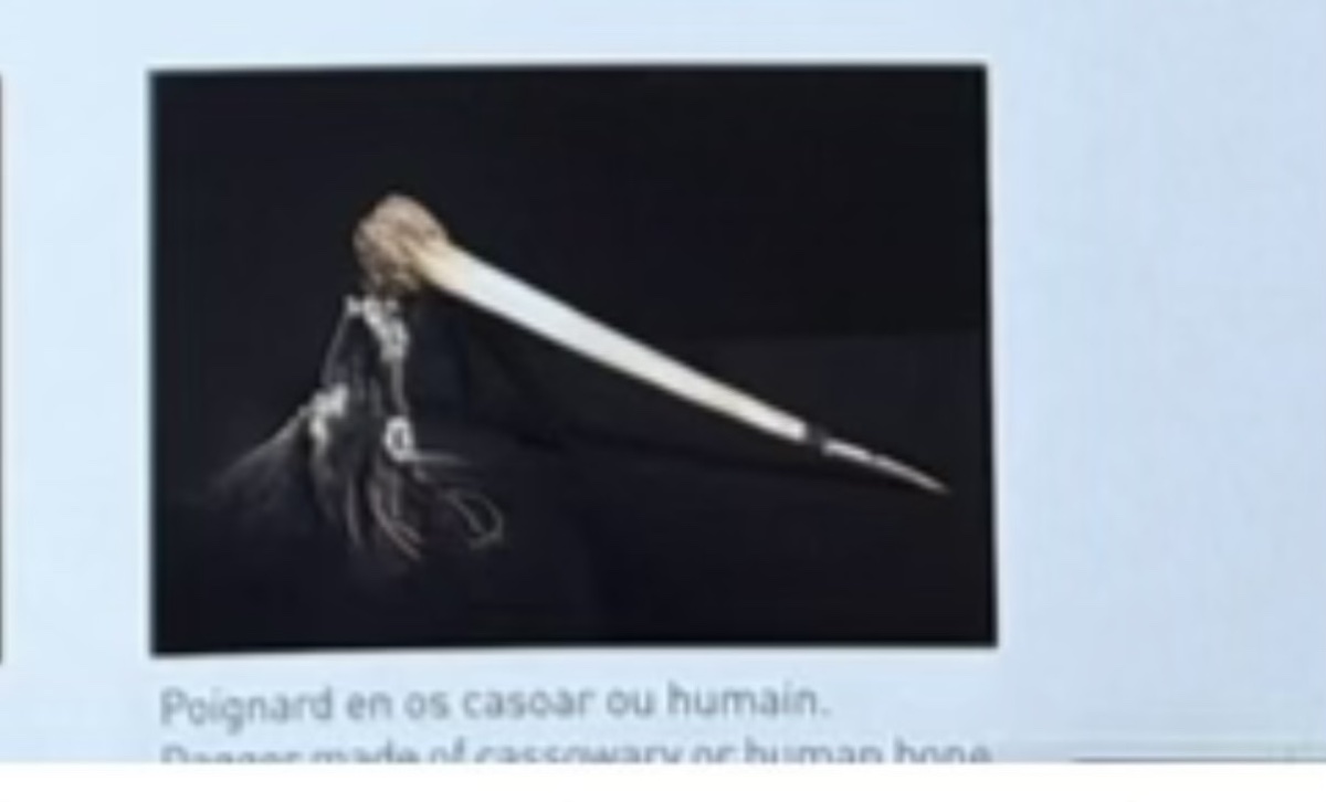 Dagger Made Of Cassowary Or Human Bone-photo-1