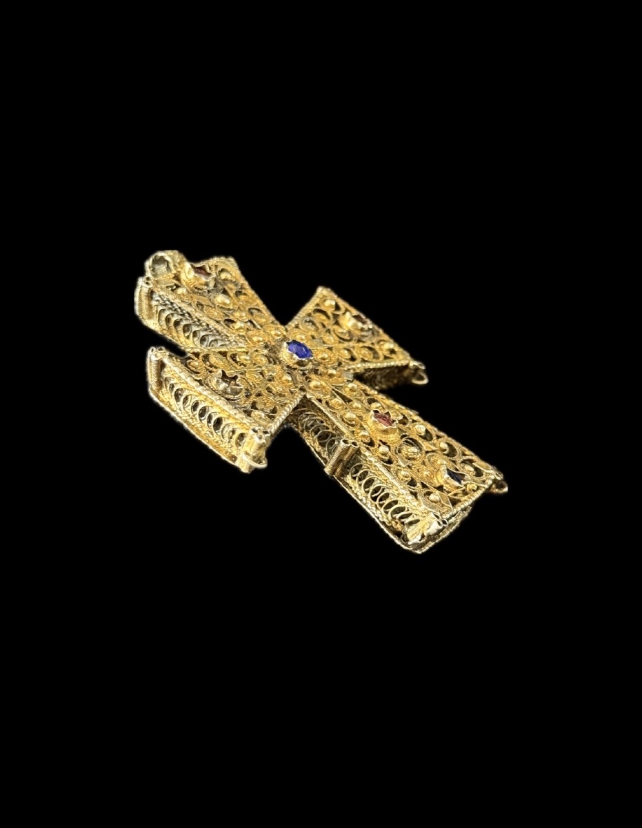 CROIX RELIQUAIRE PECTORALE (ENKOLPION)-photo-2