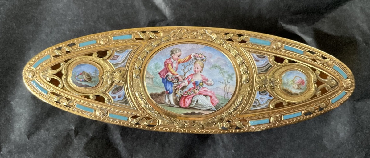 NAVETTE EN OR ÉMAILLÉ – PARIS, 1775-photo-2