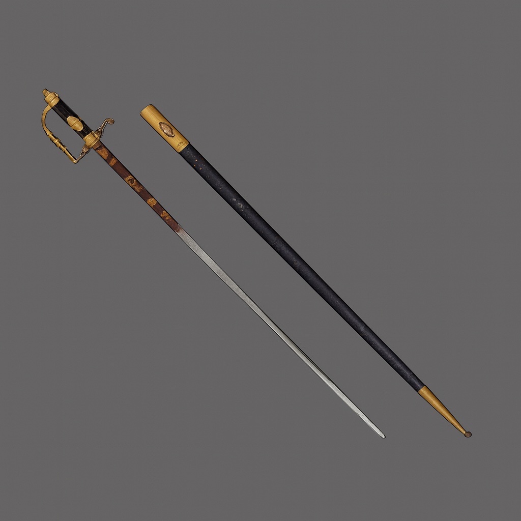ÉPÉE D’OFFICIER DE LA FAYETTE  -  LOUIS XVI-photo-2