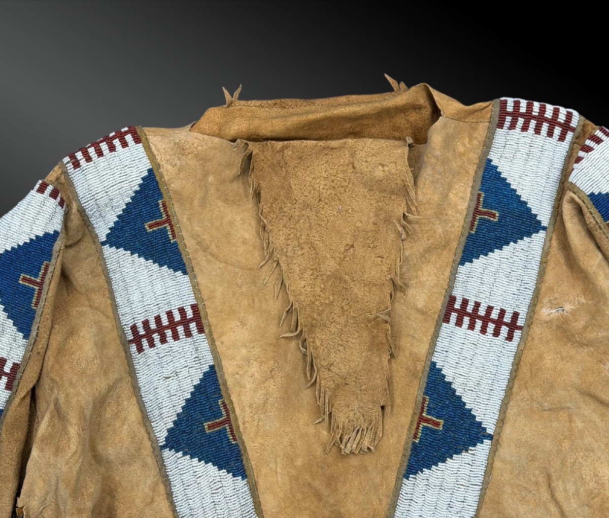 Men's Beaded Shirt From The Great Plains-photo-3