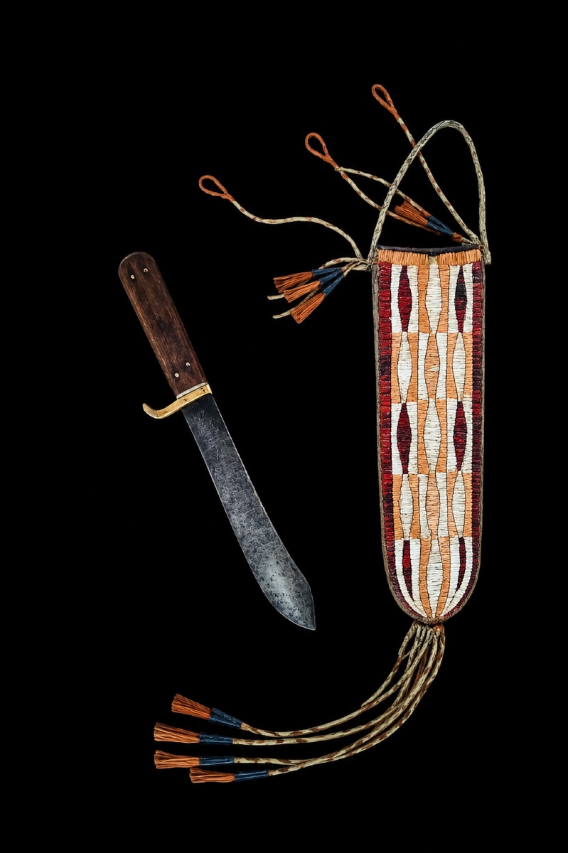 Knife Sheath Made From Porcupine Quills (quillwork)