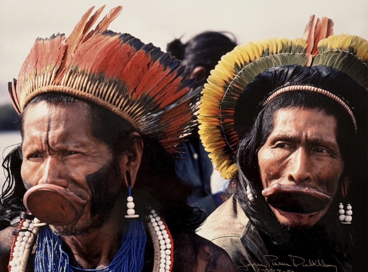 Portrait de deux hommes Kayapo