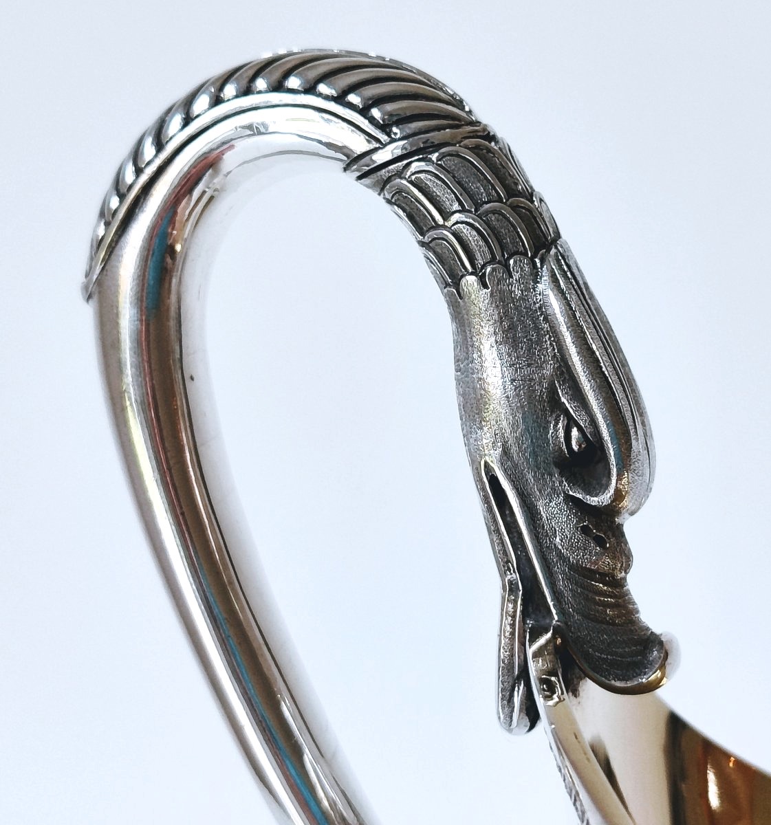 Empire-style Sauce Boulet In Silver And Vermeil By Coulon, Paris, 1808-photo-3