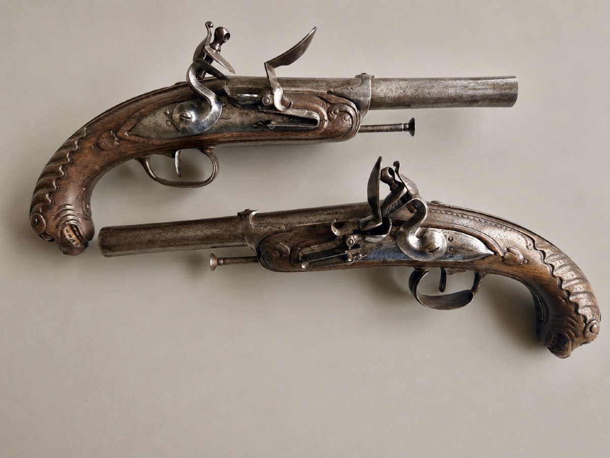 Pistols Signed Gillet-duché-desaga In Tulle - 1770