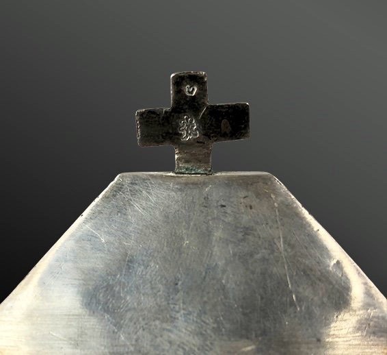 SAINTES HUILES EN ARGENT MASSIF, PARIS 1702-1703-photo-2