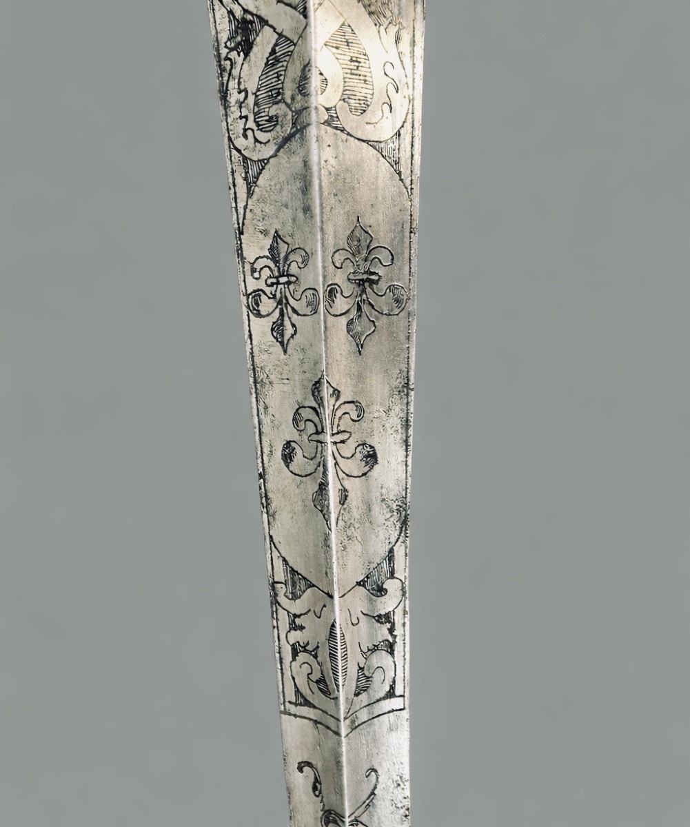 ÉPÉE DE COUR FRANÇAISE D’OFFICIER AU SERVICE DU ROI ÉPOQUE LOUIS XV – VERS 1740-1760 -photo-3