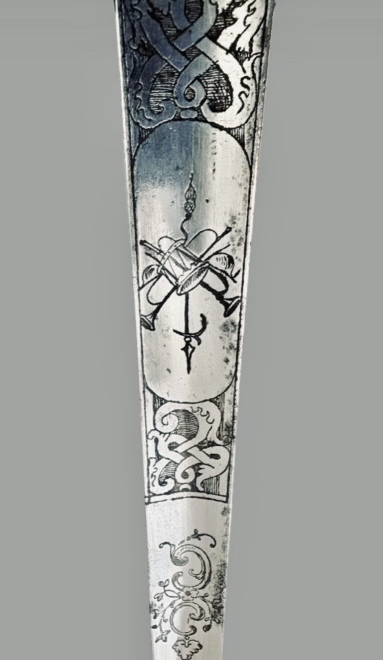 ÉPÉE DE COUR FRANÇAISE D’OFFICIER AU SERVICE DU ROI ÉPOQUE LOUIS XV – VERS 1740-1760 -photo-4