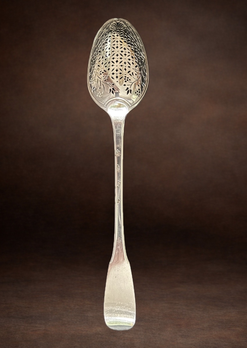 Cuillère à olives en argent — Rouen, 1755-photo-3