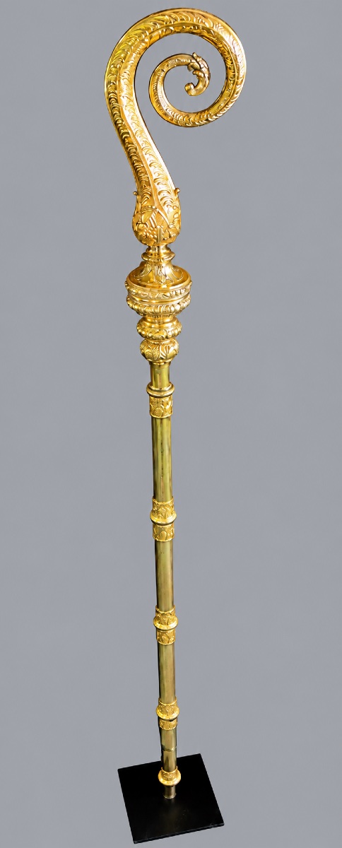 Monumental Bishop's Cross In Vermeil By Jean-charles Cahier-photo-2