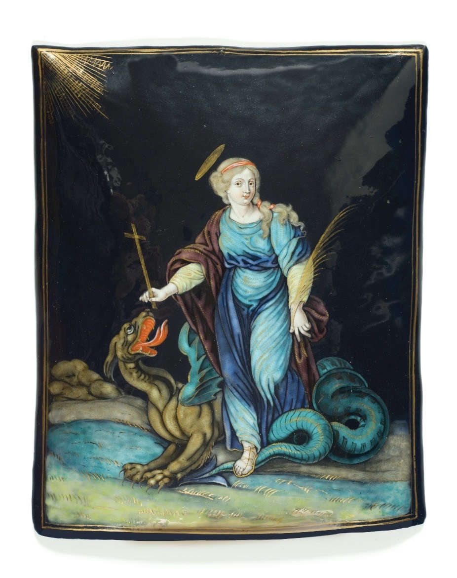 Saint Margaret Defeating The Dragon