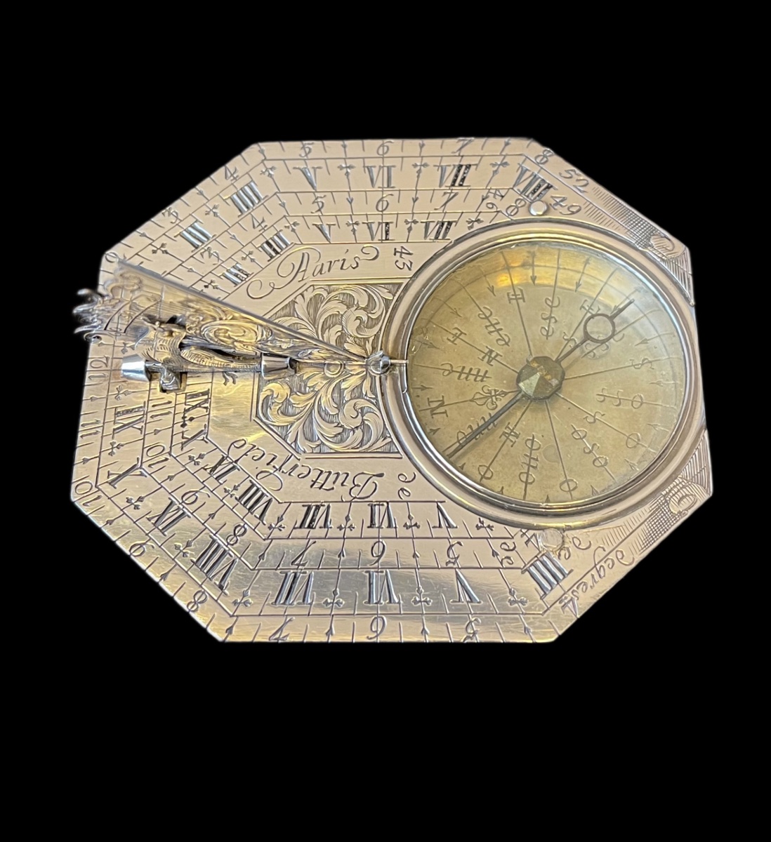 Michael Butterfield, Silver Sundial, Paris, 17th Century. -photo-1