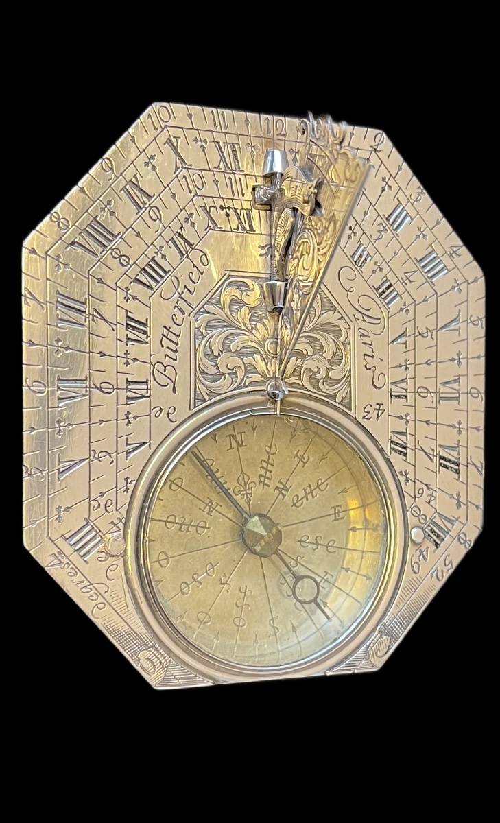 Michael Butterfield, Silver Sundial, Paris, 17th Century. -photo-5