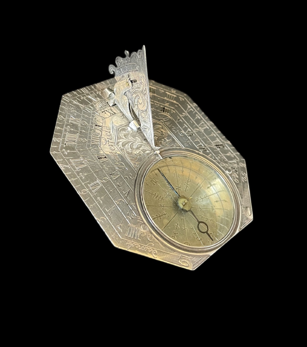 Michael Butterfield, Silver Sundial, Paris, 17th Century. 