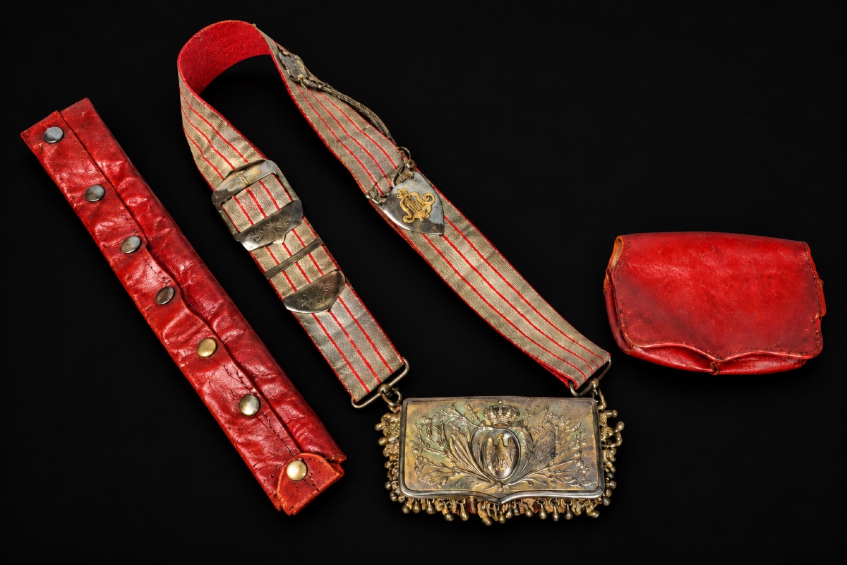 Exceptional Cartridge Pouch Belonging To A Colonel Of The Guard's Light Lancers-photo-2