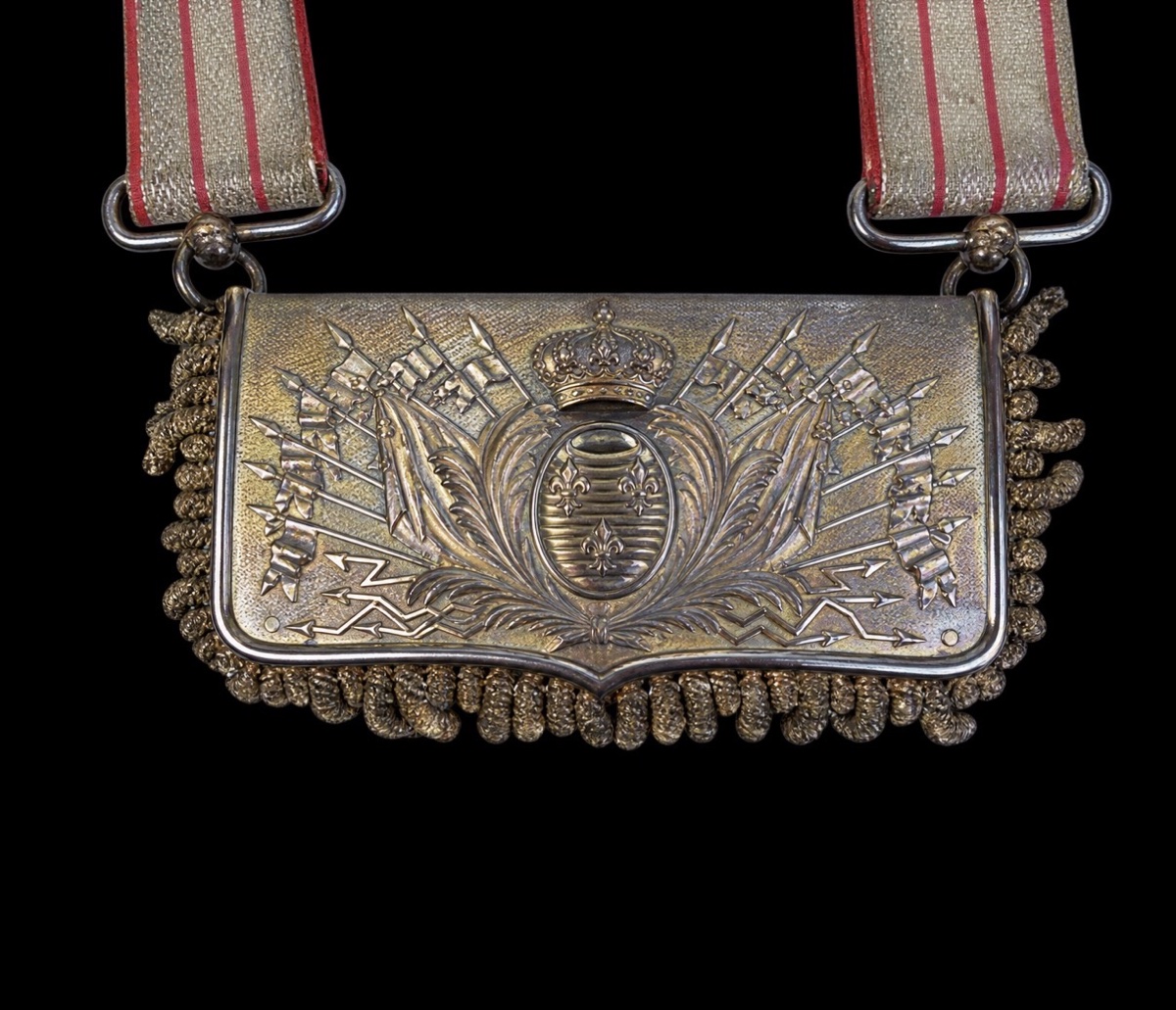 Exceptional Cartridge Pouch Belonging To A Colonel Of The Guard's Light Lancers