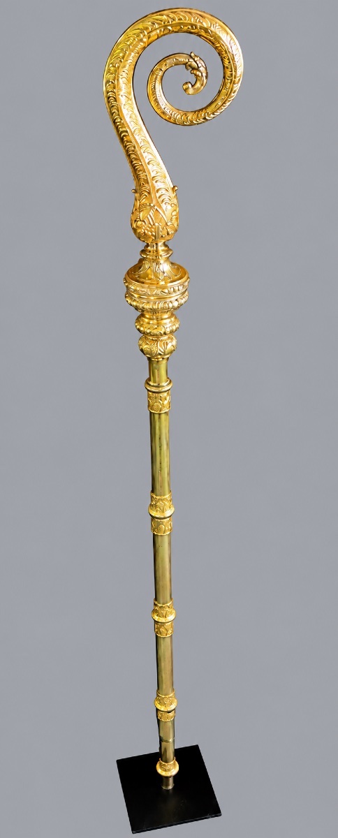CROSSE ÉPISCOPALE MONUMENTALE EN VERMEIL JEAN-CHARLES CAHIER 