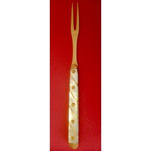 Fourchette Pliante, Nacre Et Or