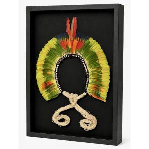 COIFFE CÉRÉMONIELLE KAYAPO (XINGU, AMAZONIE).