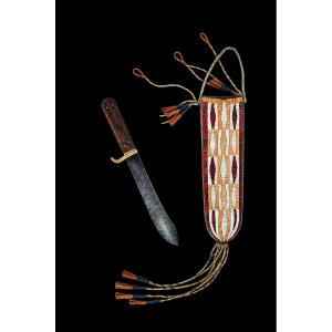 Knife Sheath Made From Porcupine Quills (quillwork)